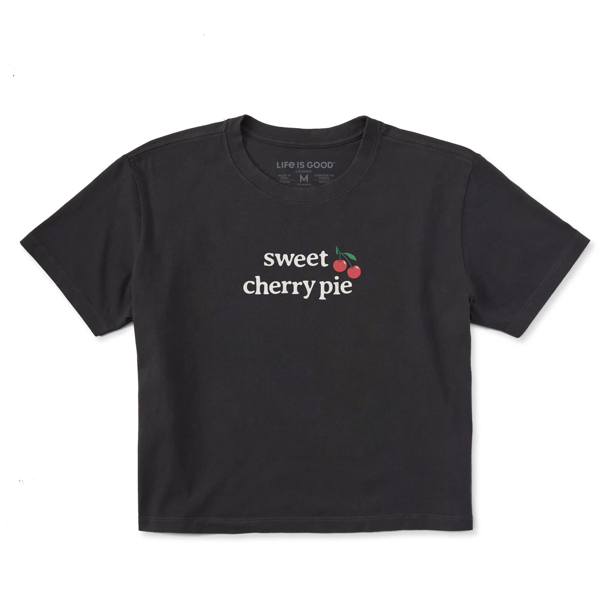 Women's Sweet Cherry Pie Short Sleeve Crusher Boxy Tee