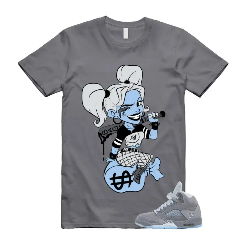 5 Wolf Grey Ice Blue Light Graphite White Icy T Shirt Match Charcoal Color Shirt, Wolf Grey 5 Shirt, Wolf Grey 5 Outfit Men, Unisex Top, Casual Everyday Wear