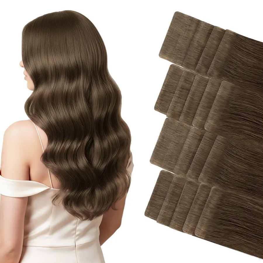 U Extension 20 Inch Invisi Tape In Human Hair Extensions  Remy Hair Extension Straight Hair Extensions 20Pcs/Pack For Women
