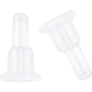 Earring Backs, Full Cover, 20 count Clear Earring Backs Replacements,  Earring Stoppers, Soft Ear Backings for Studs Hook Earrings