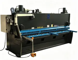 Black-blue Hydraulic Cutter Guillotine Shearing Machine 3200mm, CNC Shearing Machine with Estun 21s Controller