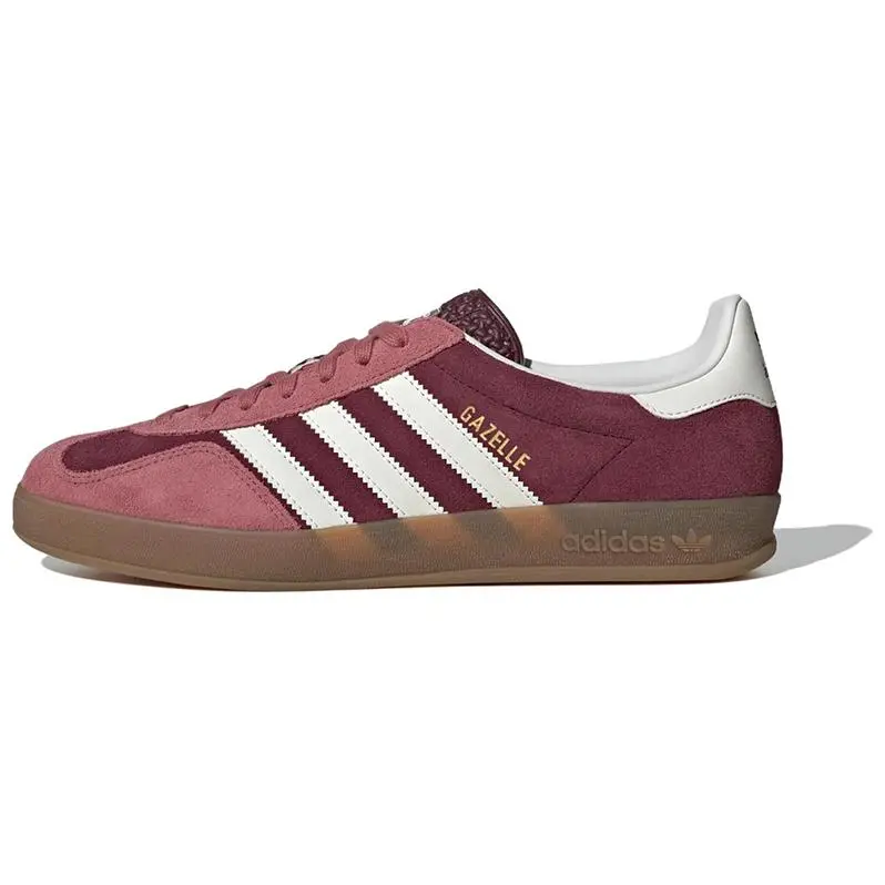 Adidas Gazelle Indoor Maroon Preloved Crimson' Comfort Low Top Skate Shoes Unisex Red IF9647