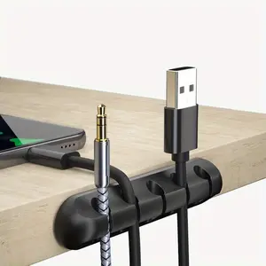 3PCS 5 Slot Cable Clips - Keep Your Cables Organized And Tidy In Home, Office, And Car! Cable Organizer