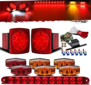Partsam Submersible Under 80" LED Trailer Light Kit
