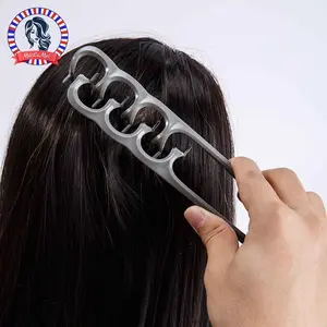 Foldable Wide-Tooth Root Lifting Comb for Bang Volume Styling, Fluffy Texture Hair Styling Brush with Root Volume Clip Design, Korean & Japanese Style Volume Comb for Lifting Roots and Creating Fullness, Portable Unisex Hair Styling Tool for Home Use