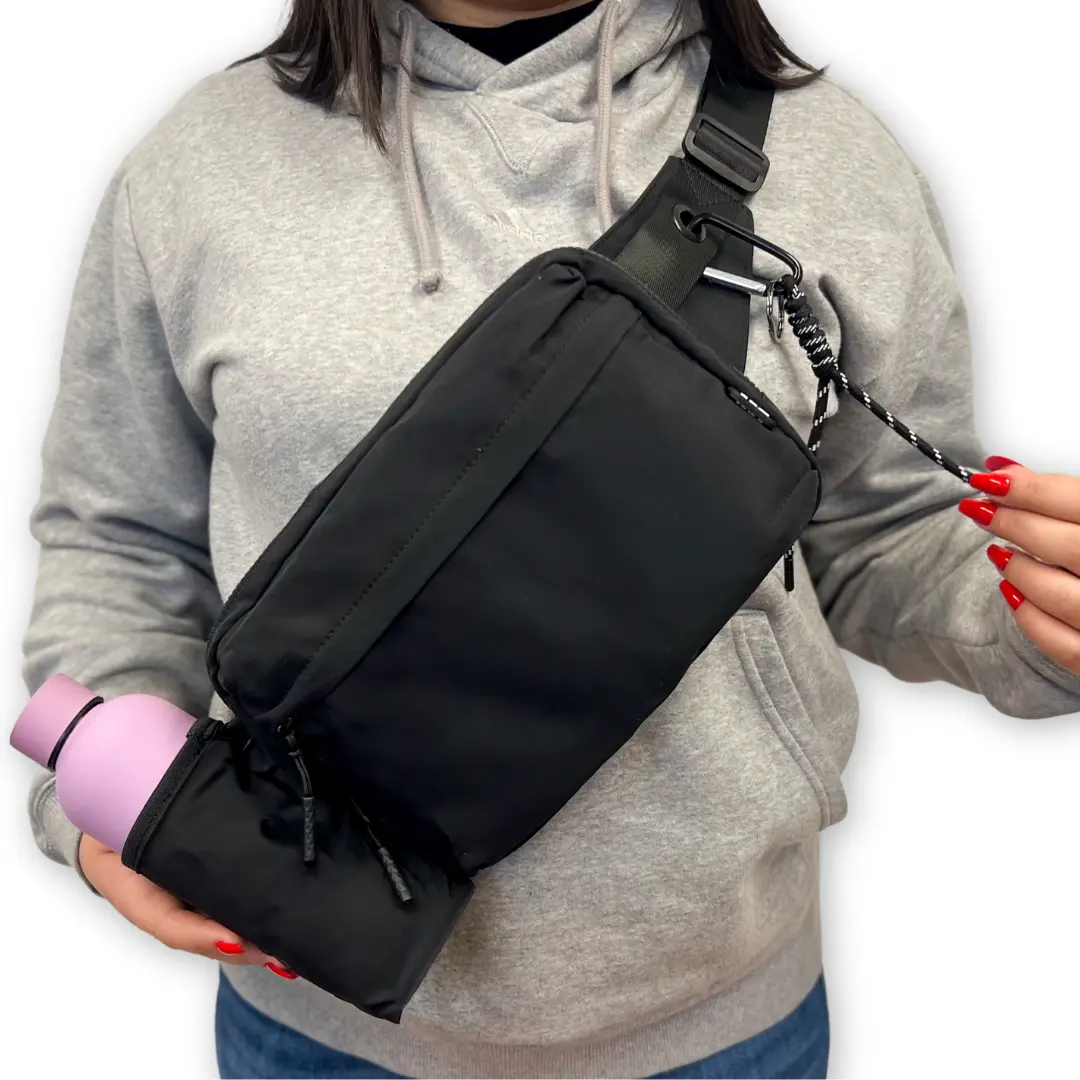 New Iris All-in-One Shoulder Crossbody Bag 2.0 (#1150) Water Bottle Holder, Adjustable Strap, Casual Everyday Bag - by Iris & Rainbow |