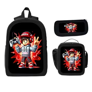 Backpack with Laptop Compartment - Lightweight School, Travel, Work Backpack - Adjustable Shoulder Straps, Zipper Closure - Perfect for Students, Professionals - Valentine'S Gift Idea Design , Roblox Boy Backpack for School.