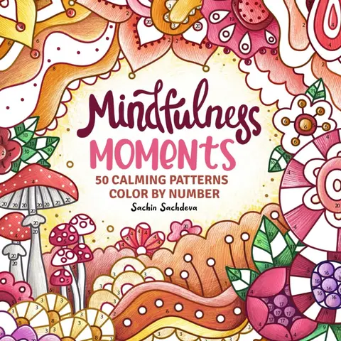 Adult Zentangle Art Color-by-Number Activity Book - 50 Hand-Drawn Mindfulness Illustrations, Single-Sided Bleed-Free Pages, Easy-to-Follow Numbered Designs, Creativity Boost, Stress Relief, Gift, Designed for Relaxation