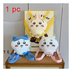 Cute Plush Doll Backpack, Soft and Cozy, Cat Rabbit Hamster Designs, Perfect Gift, Can Be Used as Decorative Figurine
