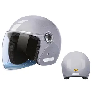 Winter Warm Half Helmet for Electric Bike & Motorcycle, 55-60cm, Windproof Thermal Insulation, Easy Fasten, All-Season Cold Weather Protection for Adults