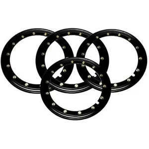 BILLET4X4 Simulated Beadlock Rings 15 inch - Black (Set of 4)