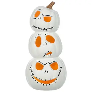 Nightmare Before Christmas Jack Stacked Light Up Pumpkins