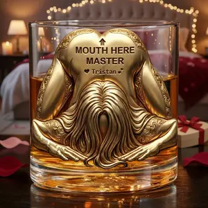 Master Round Glass - Personalized Gifts For Him, Husband, Boyfriend
