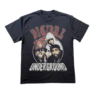 Boot Digital Underground T-Shirt, Vacation Outfits Shirt, Unisex Vintage Graphic Tees Gothic Grunge Y2k Emo Scene Amity Affliction Style Clothes Men Women Streetwear Menswear Top