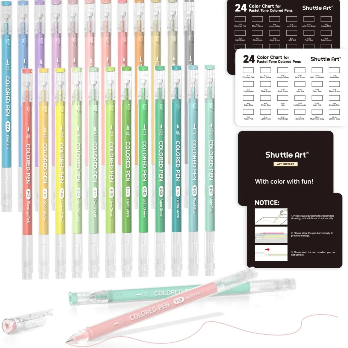 24 Pastel Tone Colors