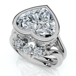 Diamond Engagement Wedding Ring Set