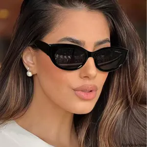 New Fashion Vintage Cat Eye Sunglasses For Women Casual Daily Wear Eyewear With Uv400 Protection Lightweight Frame Classic Retro Design Comfortable Fitting For Outdoor Activities