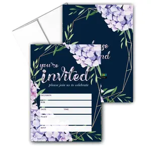 Stonehouse Collection - Formal Invitations - Floral Party Invitations, Let's Celebrate Design, for Weddings, Showers, Birthdays