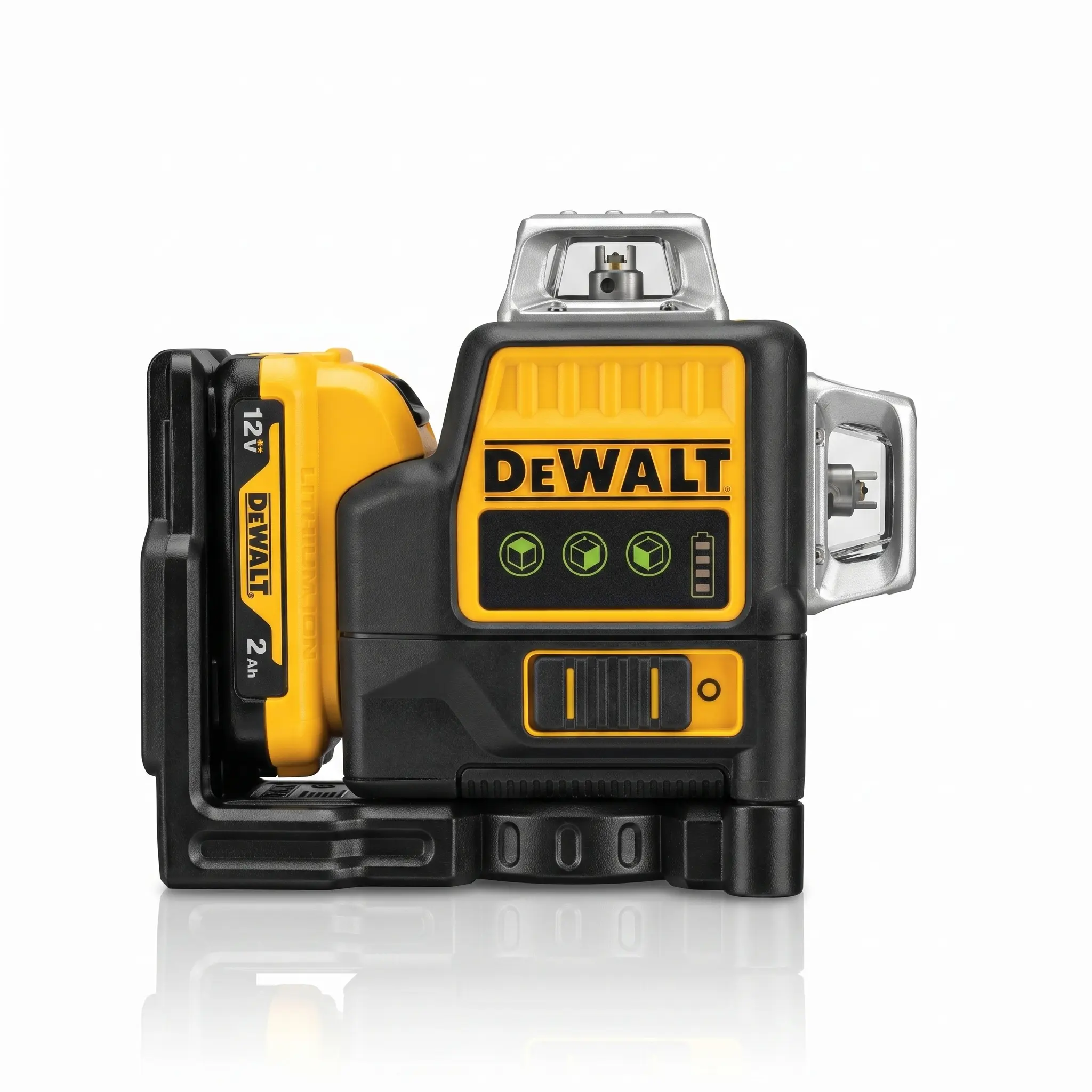 DEWALT DW089LG 360-Degree Rotation Green Laser Level Kit, 12-Line 360-Degree Rotating Outdoor Construction Marking Hand Tool