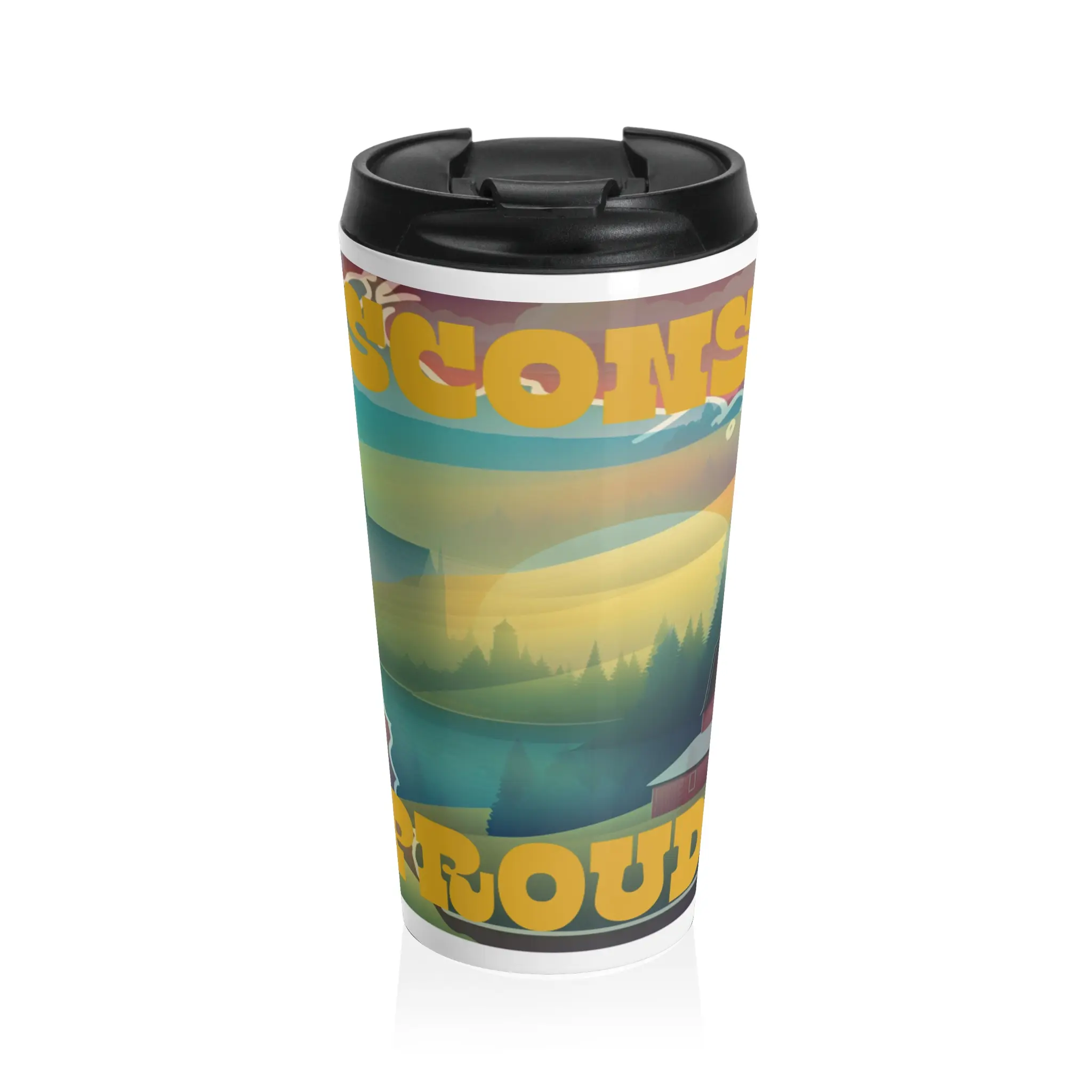 State Pride Collection Travel Tumbler (Wisconsin), 15oz