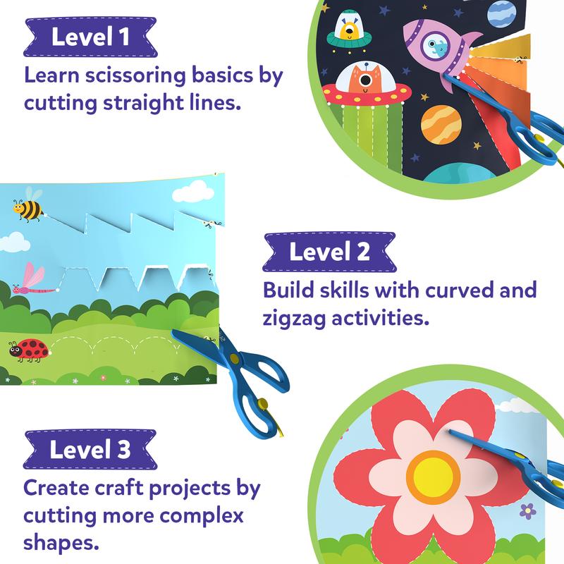 Skillmatics Snip, Snip - Art & Craft Activity, Practice Scissor Skills, Craft Kits, Gifts for Toddlers, Girls & Boys Ages 3 to 7 paper crafts