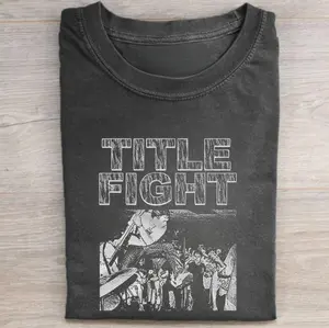 Vintage Title Fight DARK Band Graphic Tee - Title Fight Merch - Short Sleeve Graphic T-shirt - Vintage 90s Graphic Clothing - Gift Shirt - Music Tour Shirt Gift - Top Menswear Womenwear Streetwear