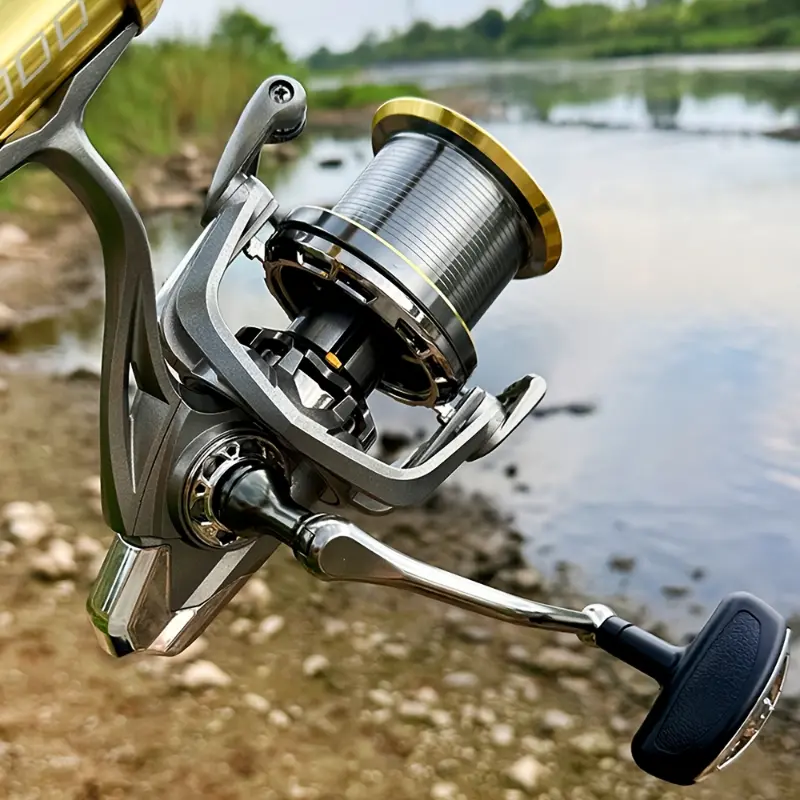 Special Casting Fishing Reel, 9000 10000 14000 Series Spinning Reels, Braking Force 55.12LB, Outdoor Fishing Gear Suitable for Medium and Large Fish