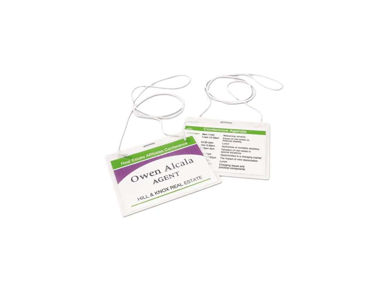 Avery Top-Loading Hanging-Style Name Badges, 3" x 4", 100 Badges (74459)