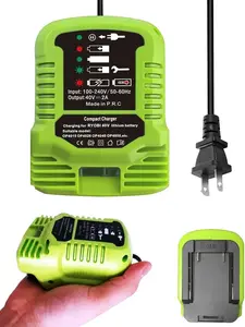Voor Ryobi 40V Batterij: Vervangende Oplader OP401, Compatibel Met OP4040 OP4050 OP4050A OP40601 OP4026, Draagbare Mini Snelle Oplader Adapter (alleen Voor 40V Batterij Niet 18V) (Excluding the battery)