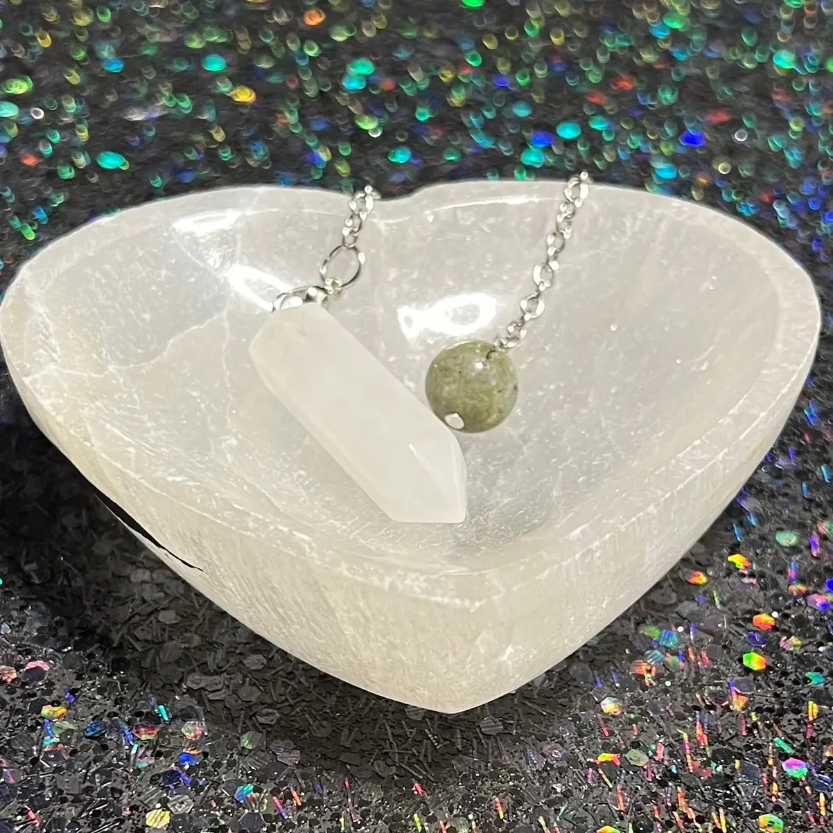 Clear Quartz Pendulum