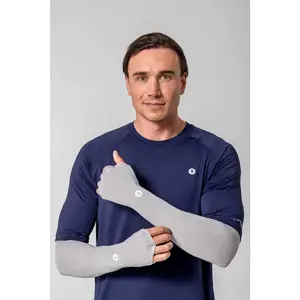 Men's Backspin Performance Arm Sleeves | Sleek Grey