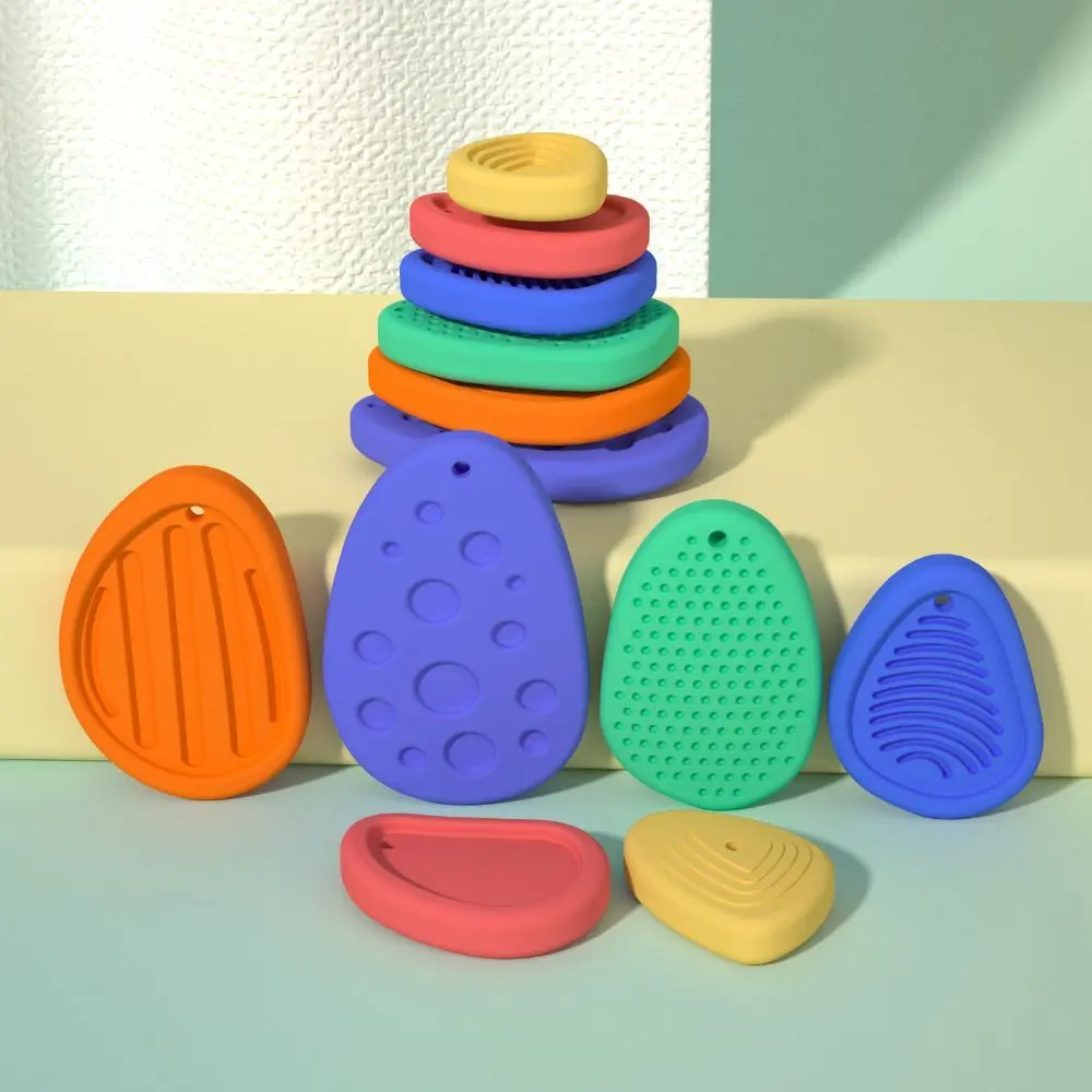 Quiet Fidget Sensory Stone – Textured Silicone Toy for Stress & ADHD Relief🧘‍♀️