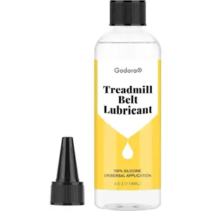 100% Premium Silicone Treadmill Belt Lubricant 4oz High-Temp Lube Reduces Friction Noise Prevents Wear Extends Treadmill Life Easy Apply Universal for Nearly All Treadmills Home Gym Commercial Fitness Equipment Maintenance Long-Lasting Protective Oil
