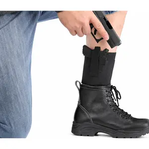 Ultimate Ankle Holster, Compatible with Glock 42, 43, 36, 26, Smith and Wesson Bodyguard .380.38, Ruger LCP, LC9, Sig Sauer, and Similar Guns