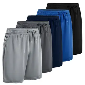 5Pack Men’s Shorts Running Athletic Workout Shorts with Pockets Quick Dry and Loose Fit