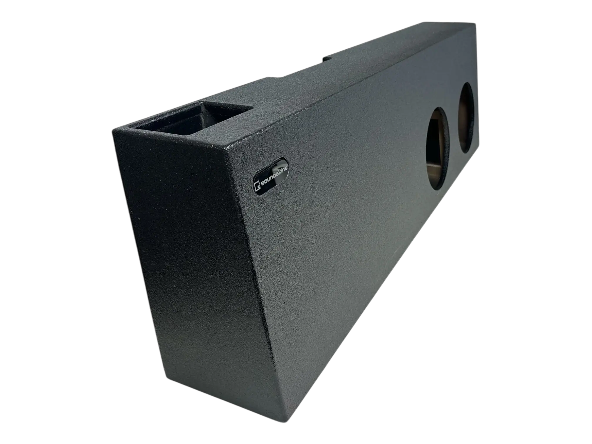 Elite Audio Enclosures | Dodge RAM 2006 - 2024 MEGA Cab AND SINGLE Cab Dual 10" Ported - USA Made Subwoofer Box with Bed Liner Spray Finish