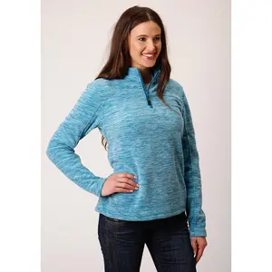 Roper Womens Teal Polyester Western Pullover Jacket