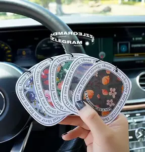 Set of 5 Floral Car Scented Hangers, Long-Lasting Fragrance for Car