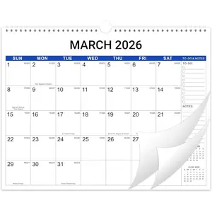 2026 Wall Calendar - 12 Months Wall Calendar, January 2026 - December 2026, 15" x 11.5", Large Writing Blocks, Suitable for   the Wall