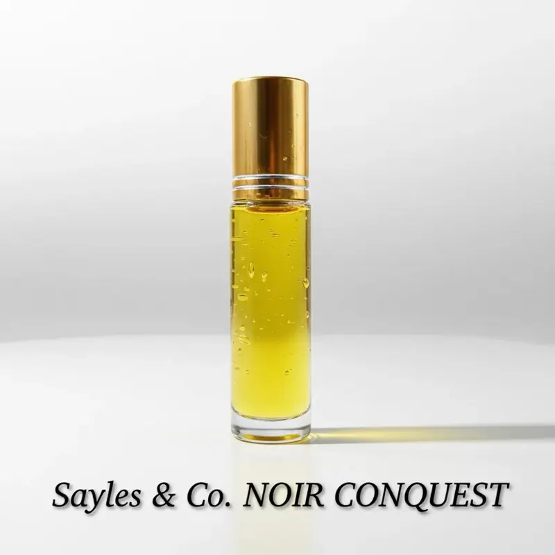 Sayles & Co. NOIR CONQUEST 10ml Roller Ball Aroma - Smooth Bold Magnetic Scent for Quiet Confidence and Lasting Impression Fragrance Perfume Oils