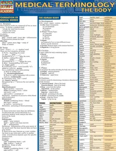 Medical Terminology: The Body QuickStudy Laminated Reference Guide (QuickStudy Academic)