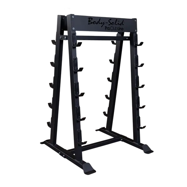 Fixed Barbell and Curl Bar Rack for Home Gym Equipment