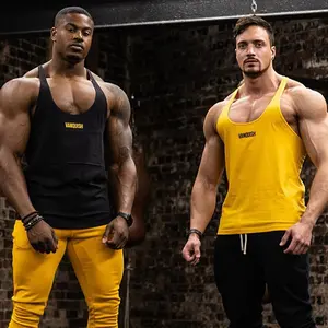 Fitness Men's Sports Running Training Slim Fit Breathable Casual Vest Round Neck Sleeveless Shirt