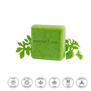 ASOSI SOAP, SAVON ASOSI, CERASEE Soap Bitter melon soap- All Natural Skincare for Daily Use,  Body acne dark spot remover, Bar soap for Eczema, Psoriasis, Face, Body, Men Women Teens with Oily Skin
