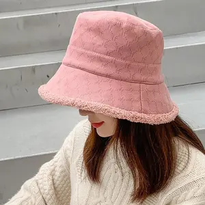 Reversible Sherpa Bucket Hat: Warm Winter Suede Hat