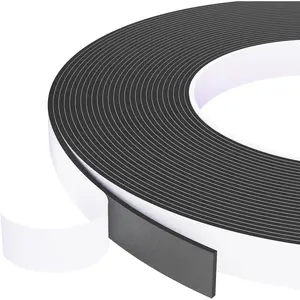 Weather Stripping Door Seal Black,Self Adhesive  Tape High Density  Sealing Strip,Air Conditioner Window Seal,Soundproof Tape Roll(1/2" W X 1/17" T X 33' L)
