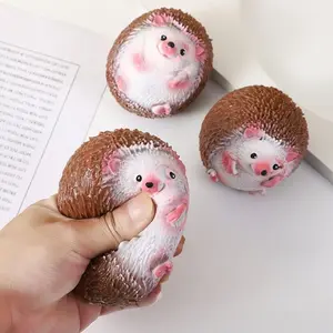 2-piece hedgehog-shaped stress-relieving ball, fun stress-relieving toy, mini hedgehog squeezeable toy, compressible, stress-relieving tool, stress-relieving accessory, perfect gift.