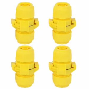 4 Pcs 4 Points 6 Points Universal Hose Adapter for Pipe Tubes Quick Connector Connect Repair Garden Watering Wash Car Rotate Buckle Connection
