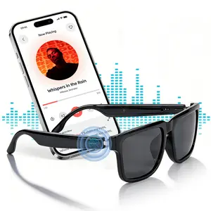Smart Glasses for Men & Women,Bluetooth Glasses with Blue Light /Polarized Sunglass Lens,Music & Hands-Free Calling,UV & Blue Light Protection,Touch & Voice Assistant