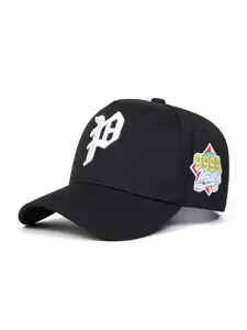 Unisex Gothic P Letter Embroidered Baseball Cap, Casual Outfits Cap, Adjustable Sun Protection Casual Hat for Spring & Fall Travel Beach Vacation, Adjustable Snapback Hat
